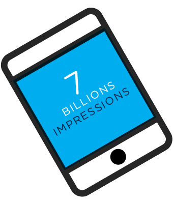 7 Billion impressions